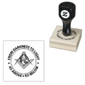 Freemasonry emblem 	rubberstempel (Gestempeld)
