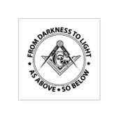 Freemasonry emblem 	rubberstempel (Afrduk)