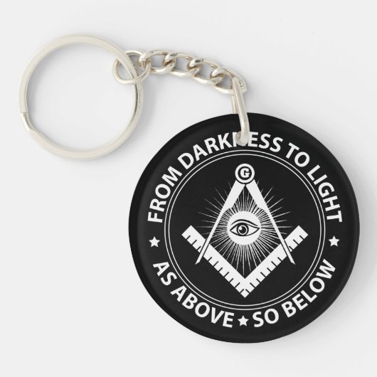 Freemasonry emblem sleutelhanger (Voorkant)