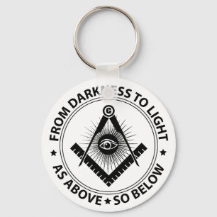 Freemasonry emblem sleutelhanger