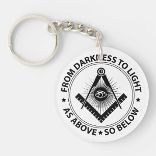 Freemasonry emblem sleutelhanger