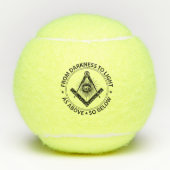 Freemasonry emblem tennisballen (Voorkant)
