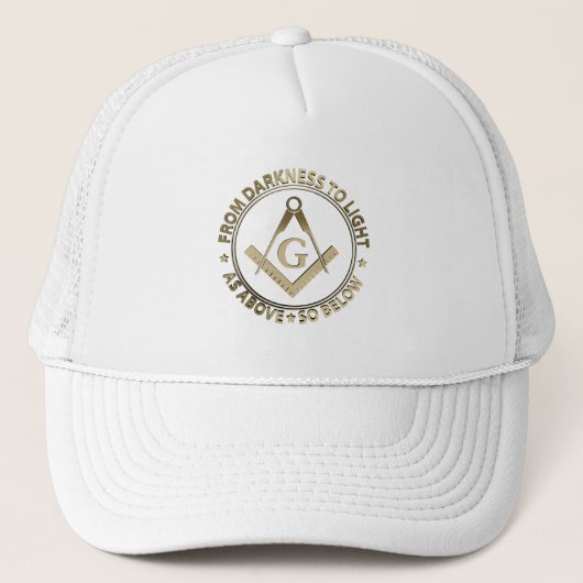 Freemasonry emblem trucker pet (Voorkant)