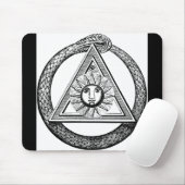 Freemasonry iedereen ziet het symbool Eye Masonic Muismat (Met muis)