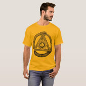 Freemasonry iedereen ziet het symbool Eye Masonic T-shirt (Voorkant volledig)
