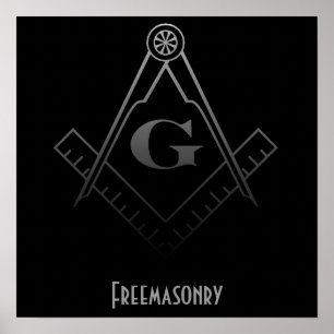 Freemasonry Square en compass Print