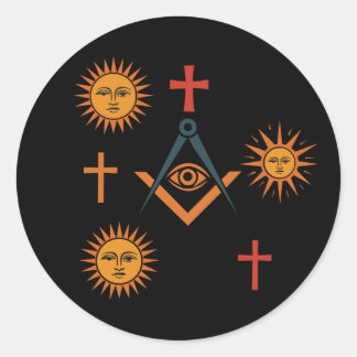 Freemasonry symbol OtterBox iPhone case Ronde Sticker