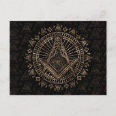 Freemasonry-symbool Square and Compass Briefkaart (Voorkant)