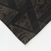 Freemasonry-symbool Square and Compass Fleece Deken (Hoek)