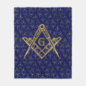 Freemasonry-symbool Square and Compass Fleece Deken (Voorkant)
