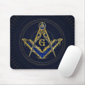 Freemasonry-symbool Square and Compass Muismat (Met muis)