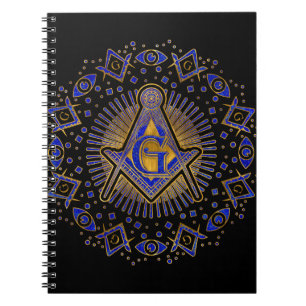 Freemasonry-symbool Square and Compass Notitieboek