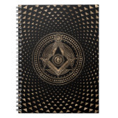 Freemasonry-symbool Square and Compass Notitieboek (Voorkant)