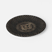 Freemasonry-symbool Square and Compass Papieren Bordje (Gekanteld)