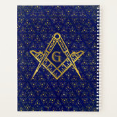 Freemasonry-symbool Square and Compass Planner (Achterkant)
