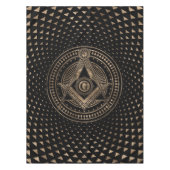 Freemasonry-symbool Square and Compass Tafelkleed (Voorkant)