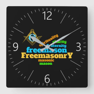 Freemasonry Vierkante Klok