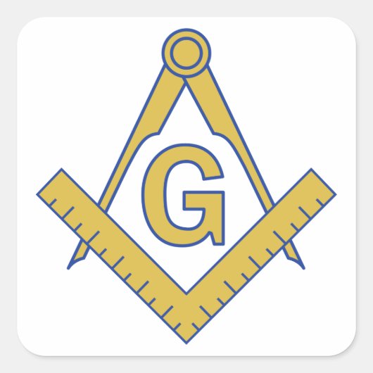 Freemasonry Vierkante Sticker (Voorkant)