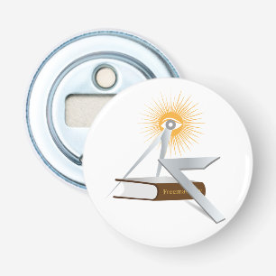Freemasonsymbolen Button Flesopener