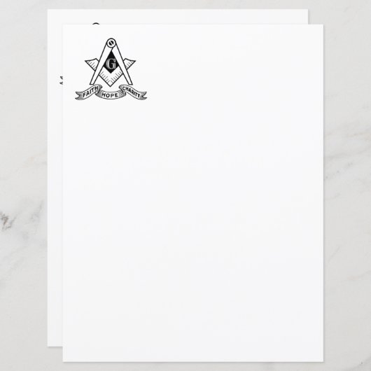 Freemasonsymbool (Voorkant / Achterkant)