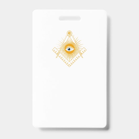 Freemasonsymbool Badge (Voorzijde)