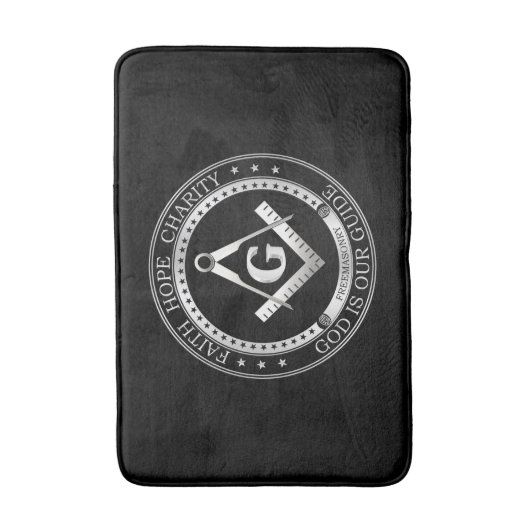 Freemasonsymbool Badmat (Voorkant Verticaal)