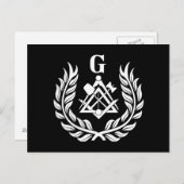 Freemasonsymbool Briefkaart (Voorkant / Achterkant)