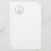 Freemasonsymbool Briefpapier (Voorkant / Achterkant)