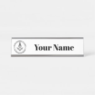 Freemasonsymbool Bureau Naambordje