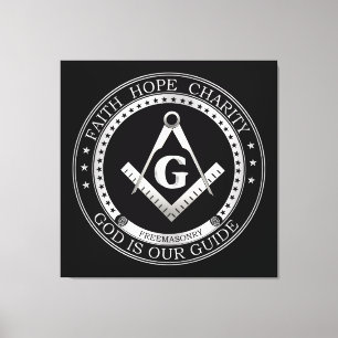 Freemasonsymbool Canvas Afdruk