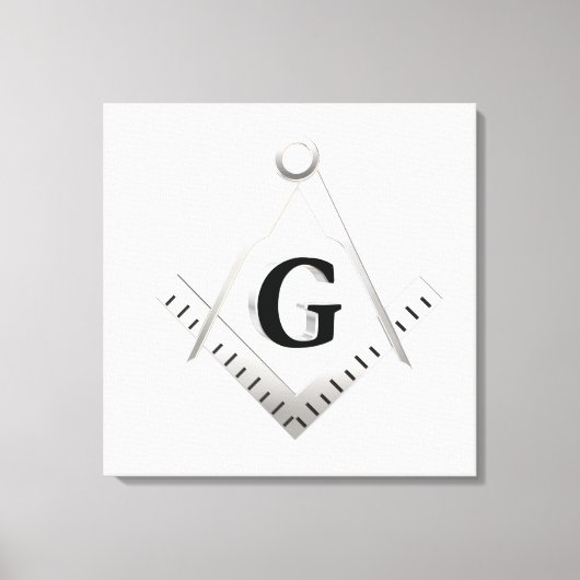 Freemasonsymbool Canvas Afdruk (Voorkant)