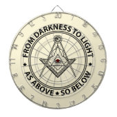 Freemasonsymbool Dartbord (Voorkant)