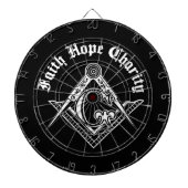 Freemasonsymbool Dartbord (Voorkant)