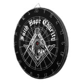 Freemasonsymbool Dartbord (Voorkant Rechts)