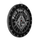 Freemasonsymbool Dartbord (Voorkant Links)