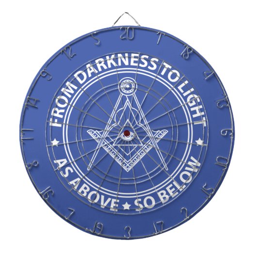 Freemasonsymbool Dartbord (Voorkant)