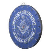 Freemasonsymbool Dartbord (Voorkant Rechts)