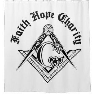 Freemasonsymbool Douchegordijn