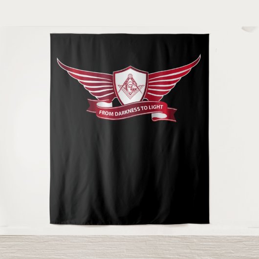 Freemasonsymbool en afscherming wandkleed (Voorkant)