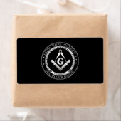 Freemasonsymbool Etiket (Insitu)