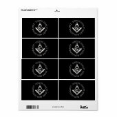 Freemasonsymbool Etiket (Full Sheet)