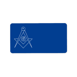 Freemasonsymbool Etiket