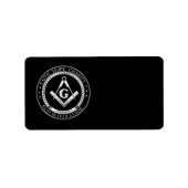 Freemasonsymbool Etiket (Voorkant)