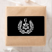 Freemasonsymbool Etiket (Insitu)