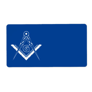 Freemasonsymbool Etiket