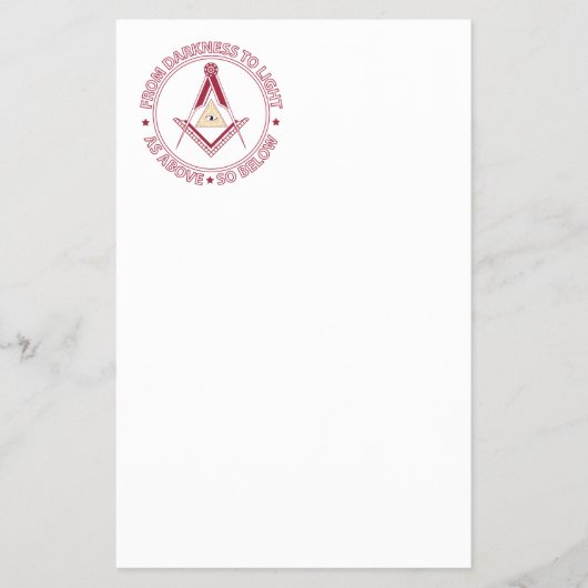 Freemasonsymbool Flyer (Voorkant)