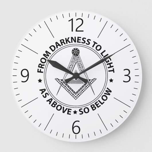 Freemasonsymbool Grote Klok (Voorkant)