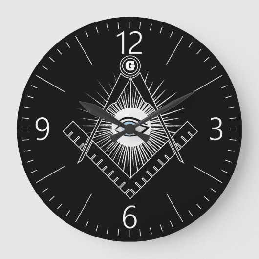 Freemasonsymbool Grote Klok (Voorkant)
