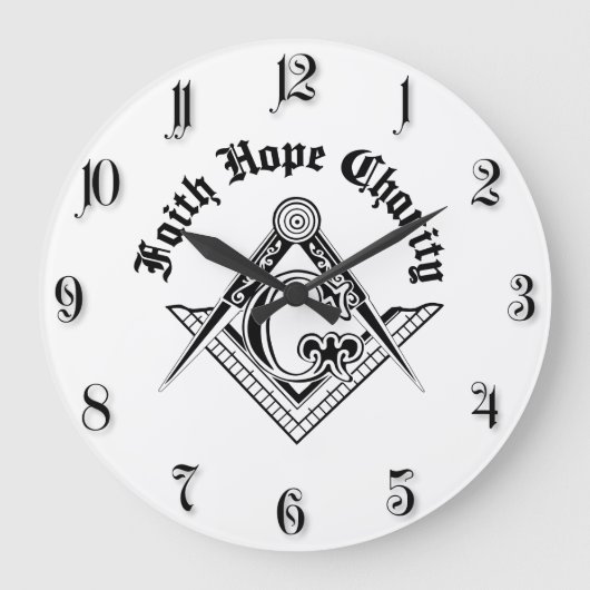 Freemasonsymbool Grote Klok (Voorkant)