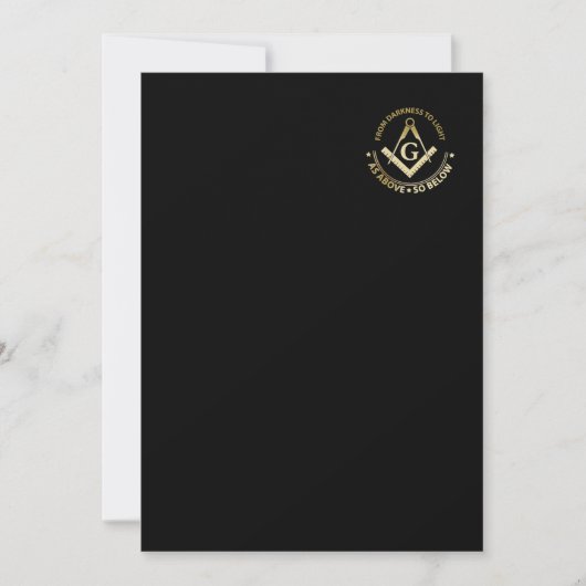 Freemasonsymbool Kaart (Voorkant)